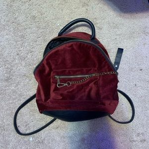 Velvet mini backpack